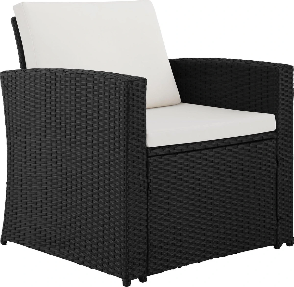 Tectake - Wicker Zitgroep Tuinset Lucca - Zwart - 404131 6 Tectake - Wicker Zitgroep Tuinset Lucca - Zwart - 404131 - Afbeelding 6