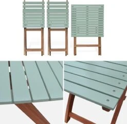 Alice's Garden Bistroset Barcelona - 2 Zitplaatsen - Acacia - Groengrijs -Optimaal Tuinmeubel Winkel 1200x1172 2