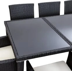 Tectake - Tuinmeubelset - 8 Persoons - Zwart 9 Tectake - Tuinmeubelset - 8 Persoons - Zwart -Optimaal Tuinmeubel Winkel 1200x1174