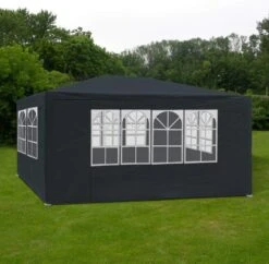 MaxxGarden Partytent - Paviljoen - 3x4m - Incl. Zijwanden - Waterdicht - Antraciet -Optimaal Tuinmeubel Winkel 1200x1175 2