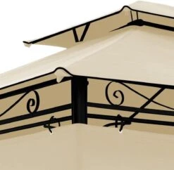 El Jardin - Partytent - 4x3 - Waterdicht Dak - Wanden - Beige Paviljoen 9 El Jardin - Partytent - 4x3 - Waterdicht Dak - Wanden - Beige Paviljoen -Optimaal Tuinmeubel Winkel 1200x1176 2