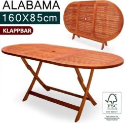 Merkloos Tuintafel Acaciahout - 160x85x75cm - FSC-gecertificeerd -Optimaal Tuinmeubel Winkel 1200x1180 4