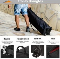 Easy Up Partytent - Partytent - Paviljoen - Partytent Opvouwbaar - Partytent 3x3 - Partytent Met Zijwanden - Inclusief Trolley - Waterdicht - UV 50+ Bescherming - Met Ramen - 16 Kg - Staal - Antraciet - 300 X 300 Cm 14 Easy Up Partytent - Partytent - Paviljoen - Partytent Opvouwbaar - Partytent 3x3 - Partytent Met Zijwanden - Inclusief Trolley - Waterdicht - UV 50+ Bescherming - Met Ramen - 16 Kg - Staal - Antraciet - 300 X 300 Cm -Optimaal Tuinmeubel Winkel 1200x1188 2