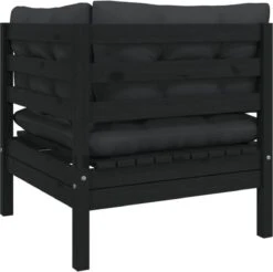 VidaXL 3-delige Loungeset Met Kussens Massief Grenenhout Zwart -Optimaal Tuinmeubel Winkel 1200x1195 1