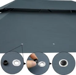 Casaria Paviljoen Topas 3x4m - UV-bescherming 50+ - Antraciet 20 Casaria Paviljoen Topas 3x4m - UV-bescherming 50+ - Antraciet -Optimaal Tuinmeubel Winkel 1200x1195 4