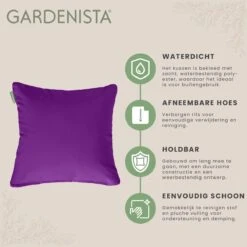 Gardenista Sierkussens - Hollow Fibre Gevuld 45cm Binnenkussen - Tuinkussens Voor Binnen En Buiten - Kussentjes Woonkamer -Optimaal Tuinmeubel Winkel 1200x1198 13