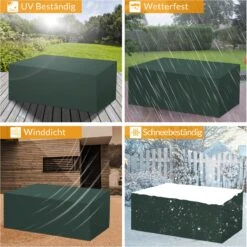 Kingsleeve Tuinmeubelhoes - Beschermhoes - Weerbestendig -308x138x89cm - Groen -Optimaal Tuinmeubel Winkel 1200x1198 6