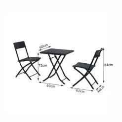 Merkloos 3-delige Bistroset Poly Rattan - Inklapbaar - Balkon Tuinmeubelset - Zwart -Optimaal Tuinmeubel Winkel 1200x1200 1068