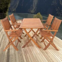 Merkloos Luxe Tuinset 'Sydney' - 5-delig - Acaciahout - FSC Gecertificeerd -Optimaal Tuinmeubel Winkel 1200x1200 1093