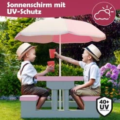 Spielwerk Kinder Tuinset – Incl. Parasol UV-bescherming - Roze Grijs 11 Spielwerk Kinder Tuinset – Incl. Parasol UV-bescherming - Roze Grijs -Optimaal Tuinmeubel Winkel 1200x1200 1107