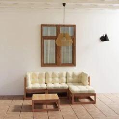 VidaXL 5-delige Loungeset Met Kussens Massief Grenenhout -Optimaal Tuinmeubel Winkel 1200x1200 1110
