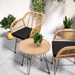 Casaria Tuinset Bali 3 Delig – 1 Tafel/2 Stoelen – Naturel Zwart 16 Casaria Tuinset Bali 3 Delig – 1 Tafel/2 Stoelen – Naturel Zwart -Optimaal Tuinmeubel Winkel 1200x1200 1143