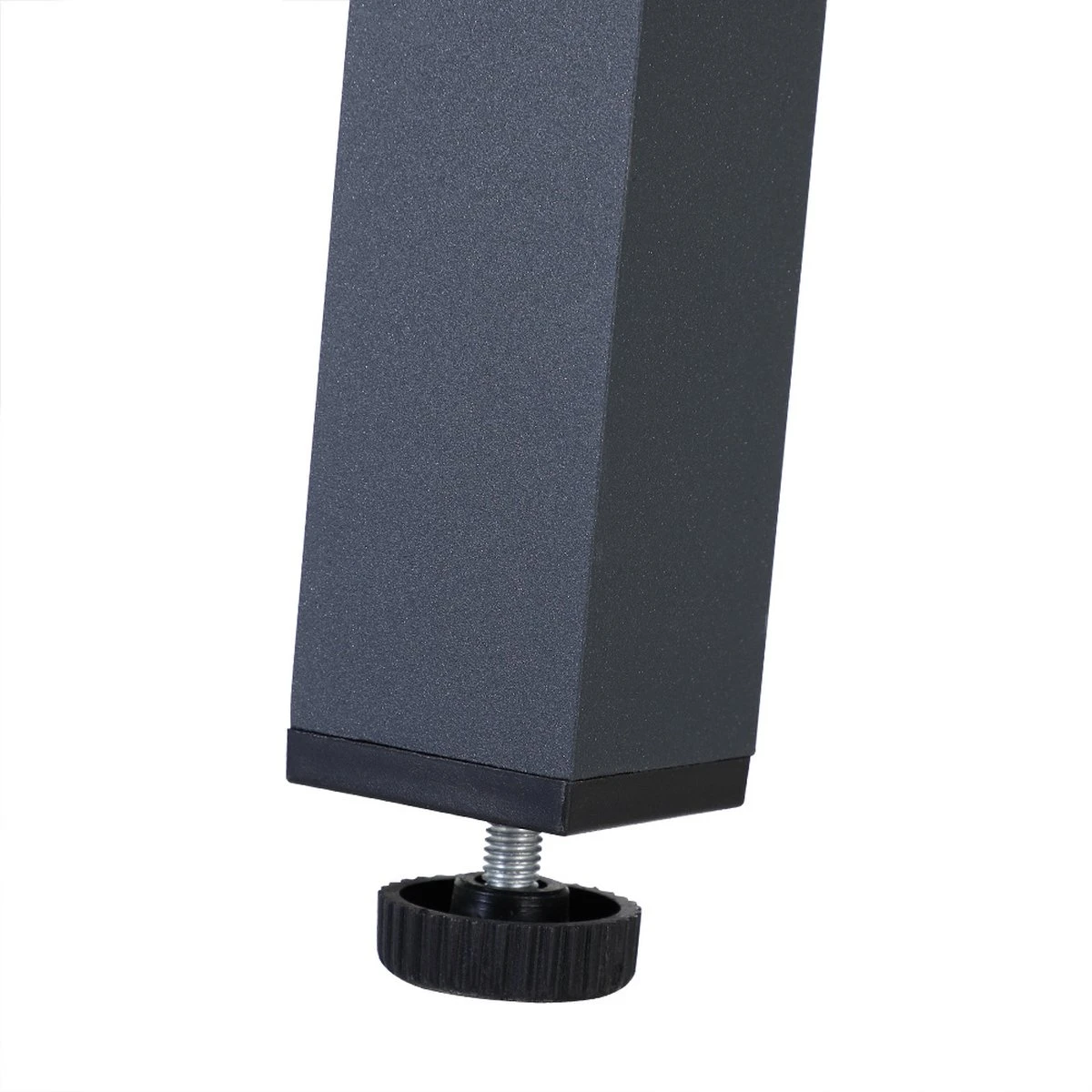 Tuinset 4 + 1 Klapstoelen Tuintafel – Aluminium 80x80cm - Grijs 10 Tuinset 4 + 1 Klapstoelen Tuintafel – Aluminium 80x80cm - Grijs - Afbeelding 10