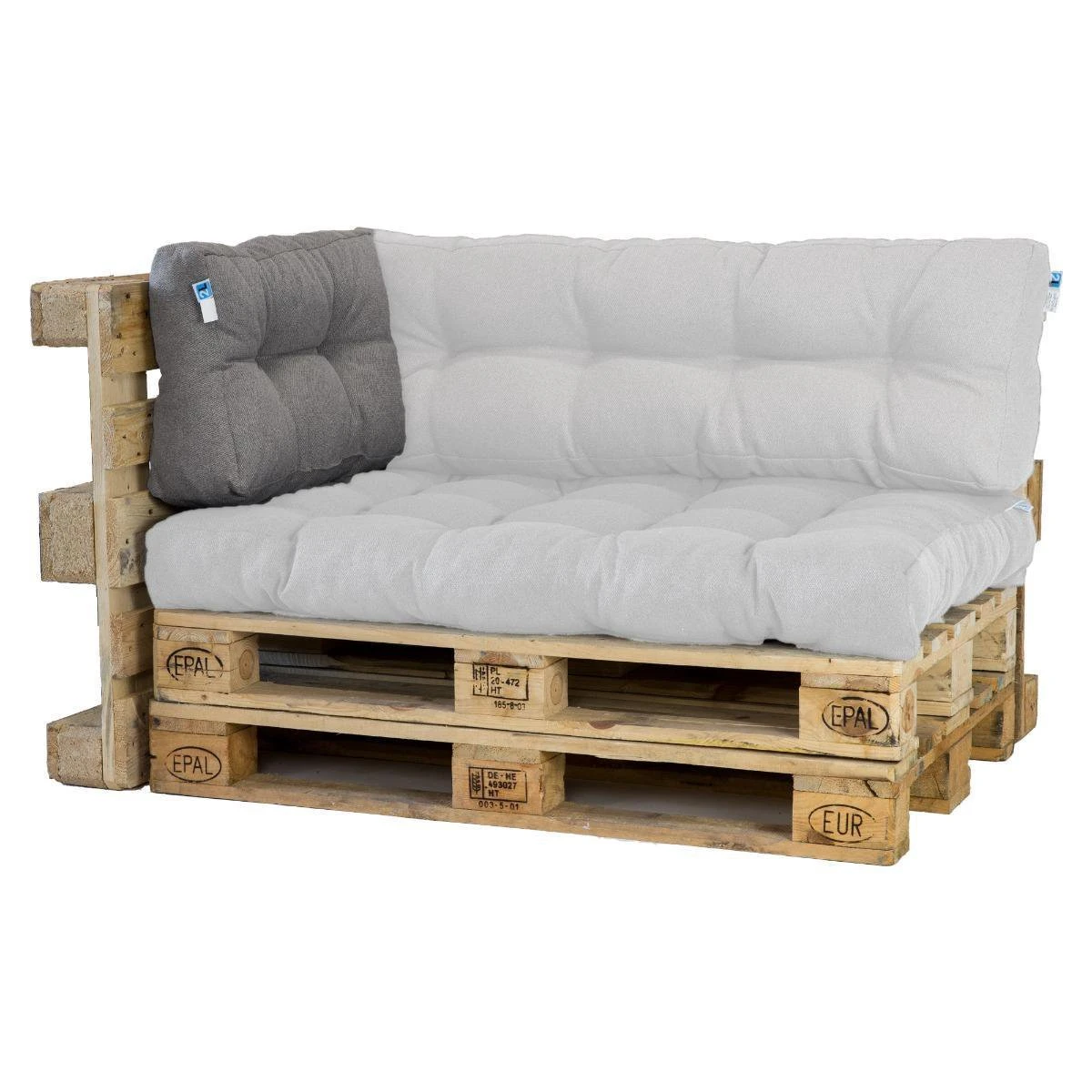 2L Home & Garden Rugkussen Metro Grijs - 60 X 40cm 7 2L Home & Garden Rugkussen Metro Grijs - 60 X 40cm - Afbeelding 7