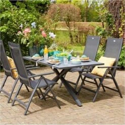 Hartman Aruba Aluminium Tuinstoel - Antraciet Verstelbaar -Optimaal Tuinmeubel Winkel 1200x1200 130