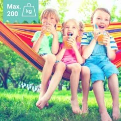 Dubbele Hangmat Rood Met Spreidstok - 1 Of 2 Persoons - Lig Oppervlak 190x150cm - Lengte 260cm -Optimaal Tuinmeubel Winkel 1200x1200 1306