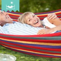 Dubbele Hangmat Rood Met Spreidstok - 1 Of 2 Persoons - Lig Oppervlak 190x150cm - Lengte 260cm -Optimaal Tuinmeubel Winkel 1200x1200 1308