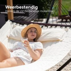 Vita5 Hangmat Met Standaard En Spreidstok – 2 Persoons – Incl. Bekerhouder - Afneembaar Kussen – Uv-bestendig – Beige 19 Vita5 Hangmat Met Standaard En Spreidstok – 2 Persoons – Incl. Bekerhouder - Afneembaar Kussen – Uv-bestendig – Beige -Optimaal Tuinmeubel Winkel 1200x1200 1328