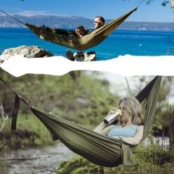 IBright Hangmat XXL - Complete Set – Incl. Karabijnhaken En Riemen - Tot 200 Kg - 270x140cm - Leger Groen 7 IBright Hangmat XXL - Complete Set – Incl. Karabijnhaken En Riemen - Tot 200 Kg - 270x140cm - Leger Groen -Optimaal Tuinmeubel Winkel 1200x1200 1354