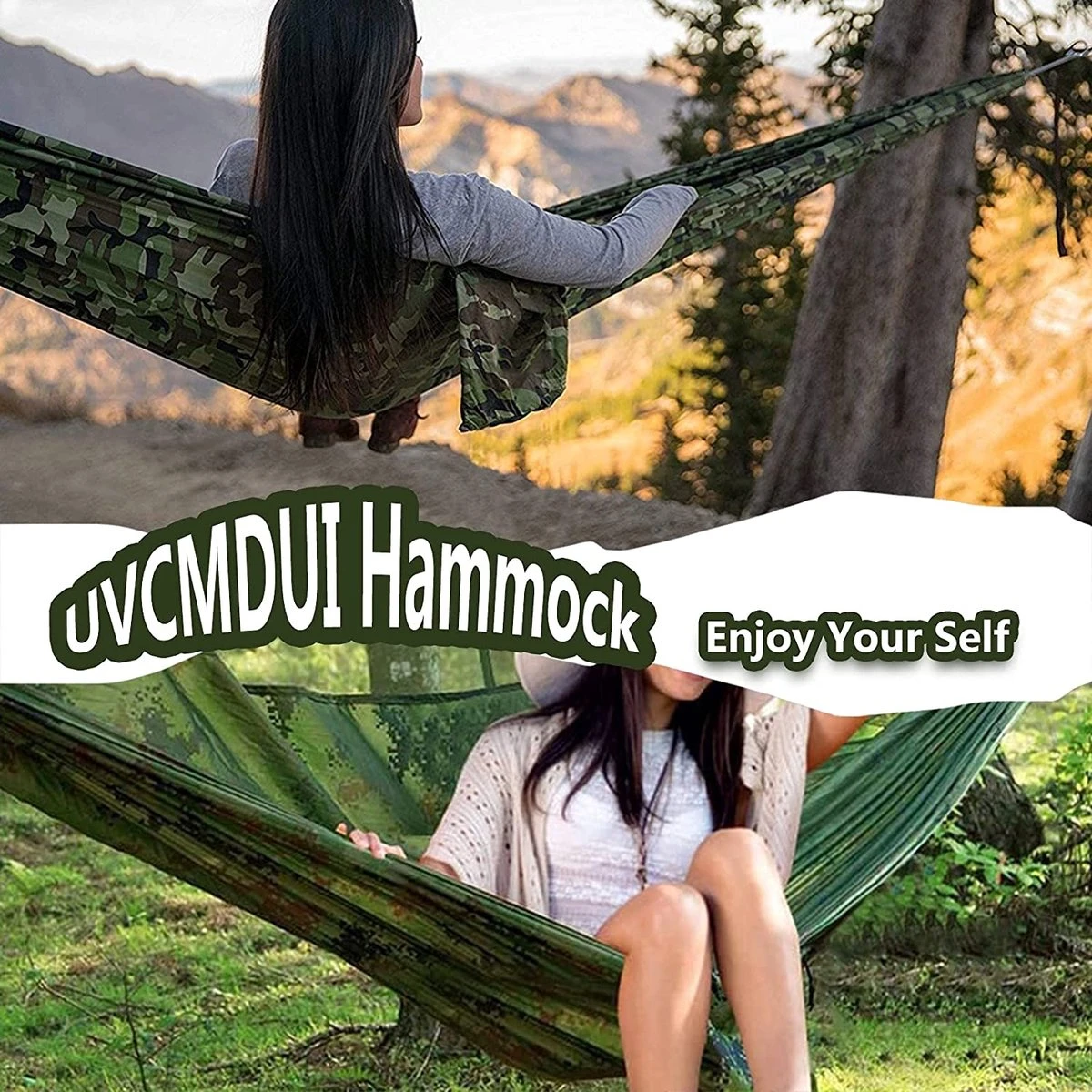 IBright Hangmat XXL - Complete Set – Incl. Karabijnhaken En Riemen - Tot 200 Kg - 270x140cm - Leger Groen 5 IBright Hangmat XXL - Complete Set – Incl. Karabijnhaken En Riemen - Tot 200 Kg - 270x140cm - Leger Groen - Afbeelding 5