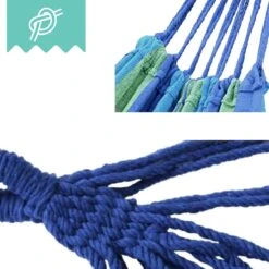 Dubbele Hangmat Blauw - 1 Of 2 Persoons - Lig Oppervlak 190x150cm - Lengte 260cm 11 Dubbele Hangmat Blauw - 1 Of 2 Persoons - Lig Oppervlak 190x150cm - Lengte 260cm -Optimaal Tuinmeubel Winkel 1200x1200 1357