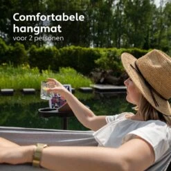 Vita5 Hangmat Met Standaard – 2 Persoons – Incl. Bekerhouder – 205kg Draaggewicht – Grijs 13 Vita5 Hangmat Met Standaard – 2 Persoons – Incl. Bekerhouder – 205kg Draaggewicht – Grijs -Optimaal Tuinmeubel Winkel 1200x1200 1363