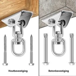 Luxe Ophangsysteem - 180° Schommelen, 360° Roteerbaar - Plafondhaak - Ophanghaak - Hangstoel Buiten - Hangstoel Binnen – Schommelstoel - Schommel - Bokszakken - RVS - Nederlandse Handleiding - 15 Luxe Ophangsysteem - 180° Schommelen, 360° Roteerbaar - Plafondhaak - Ophanghaak - Hangstoel Buiten - Hangstoel Binnen – Schommelstoel - Schommel - Bokszakken - RVS - Nederlandse Handleiding - -Optimaal Tuinmeubel Winkel 1200x1200 18