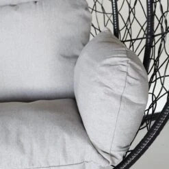 Egg Hangstoel Roundabout Zwart -Optimaal Tuinmeubel Winkel 1200x1200 187