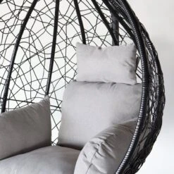Egg Hangstoel Roundabout Zwart -Optimaal Tuinmeubel Winkel 1200x1200 189