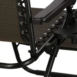 Springos Tuinstoel | Ligstoel | Opvouwbaar | Verstelbaar | Ergonomische Hoofdsteun | Bruin / Zwart -Optimaal Tuinmeubel Winkel 1200x1200 26