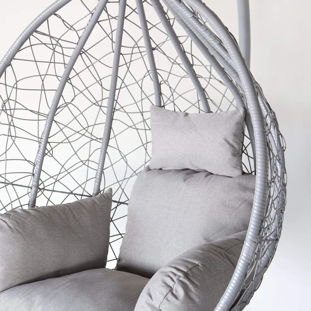 Egg Hangstoel Roundabout Grijs 5 Egg Hangstoel Roundabout Grijs - Afbeelding 5
