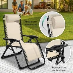 Sens Design Tuinstoel - Ligstoel Tuin - Beige 9 Sens Design Tuinstoel - Ligstoel Tuin - Beige -Optimaal Tuinmeubel Winkel 1200x1200 3