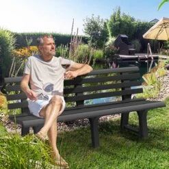 Casaria Tuinbank Orchidea – Kunststof/240kg Belastbaar – Antraciet 12 Casaria Tuinbank Orchidea – Kunststof/240kg Belastbaar – Antraciet -Optimaal Tuinmeubel Winkel 1200x1200 300