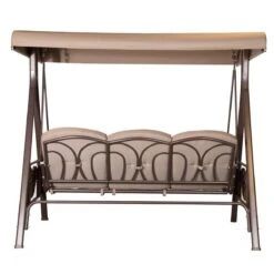 SORARA® Luxe Schommelbank Met Zonnescherm - Bruin - Zware Kwaliteit. -Optimaal Tuinmeubel Winkel 1200x1200 327