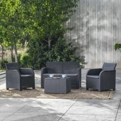 Keter Tuinbank 2-zits Rosalie Grafietkleurig -Optimaal Tuinmeubel Winkel 1200x1200 333