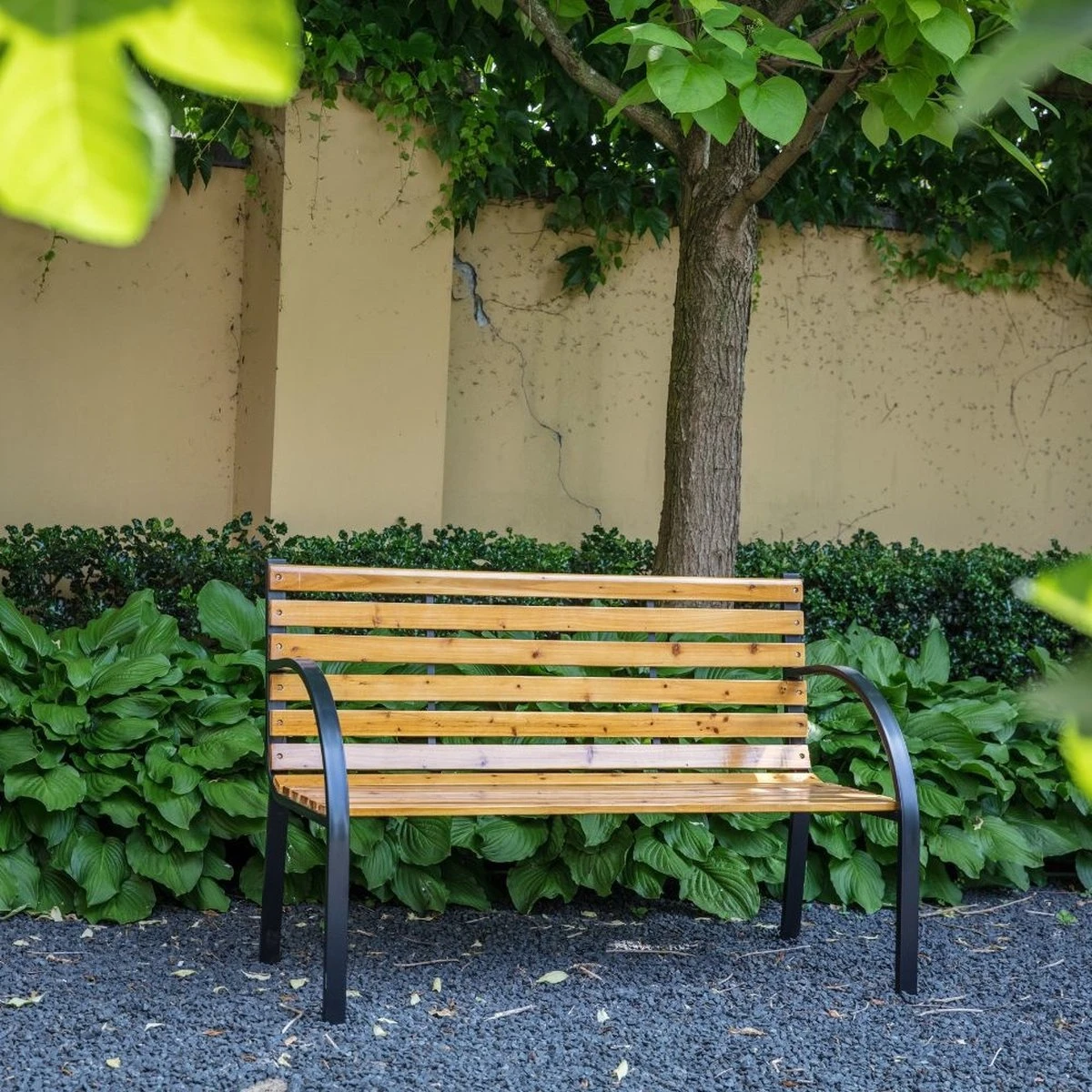 Dutcc 41142 - Tuinbank - Woodstock - 120 Cm – Zwart 3 Dutcc 41142 - Tuinbank - Woodstock - 120 Cm – Zwart - Afbeelding 3