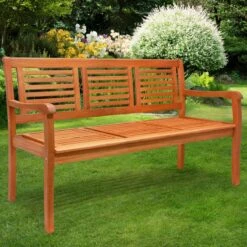 Casaria Tuinbank - FSC®-Gecertificeerd Eucalyptushout - 153cm Bruin -Optimaal Tuinmeubel Winkel 1200x1200 408