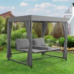 Schommelbank / Ligbank Kassandra - Donkergrijs 24 Schommelbank / Ligbank Kassandra - Donkergrijs -Optimaal Tuinmeubel Winkel 1200x1200 417