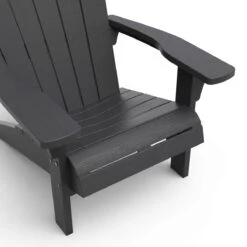 Keter Troy Adirondack Tuinstoel - 81x80x96,5cm - Grafiet -Optimaal Tuinmeubel Winkel 1200x1200 44