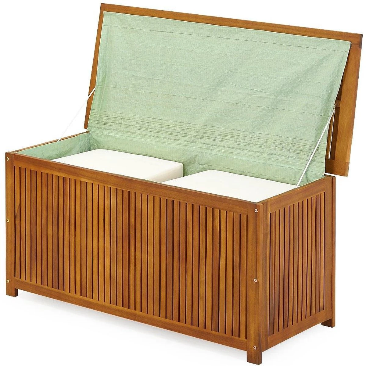 Casaria Opbergbox Acacia Hout – Weerbestendig 115cm - Bruin 5 Casaria Opbergbox Acacia Hout – Weerbestendig 115cm - Bruin - Afbeelding 5