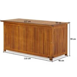 Casaria Opbergbox Acacia Hout – Weerbestendig 115cm - Bruin 19 Casaria Opbergbox Acacia Hout – Weerbestendig 115cm - Bruin -Optimaal Tuinmeubel Winkel 1200x1200 457