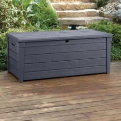 Keter Brightwood Opbergbox - 455L - 145x69,7x60,3 Cm - Grafiet -Optimaal Tuinmeubel Winkel 1200x1200 477