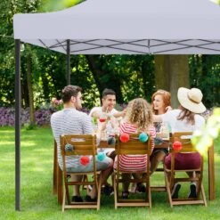 LifeGoods Partytent - 3x3 M - Zijwanden - Easy Up - Opvouwbaar - Waterdicht - Draagtas Met Wieltjes - Donkergrijs -Optimaal Tuinmeubel Winkel 1200x1200 511