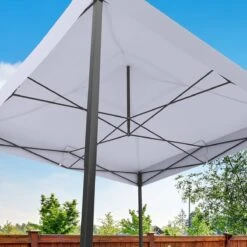 LifeGoods Partytent - 3x3 M - Zijwanden - Easy Up - Opvouwbaar - Waterdicht - Draagtas Met Wieltjes - Donkergrijs -Optimaal Tuinmeubel Winkel 1200x1200 513
