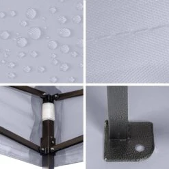 LifeGoods Partytent - 3x3 M - Easy Up - Opvouwbaar - Waterdicht - Draagtas Met Wieltjes - Donkergrijs -Optimaal Tuinmeubel Winkel 1200x1200 528