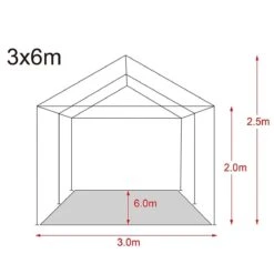 MaxxGarden Partytent - Paviljoen - 3x6m - Incl. Zijwanden - Waterdicht - Wit -Optimaal Tuinmeubel Winkel 1200x1200 534