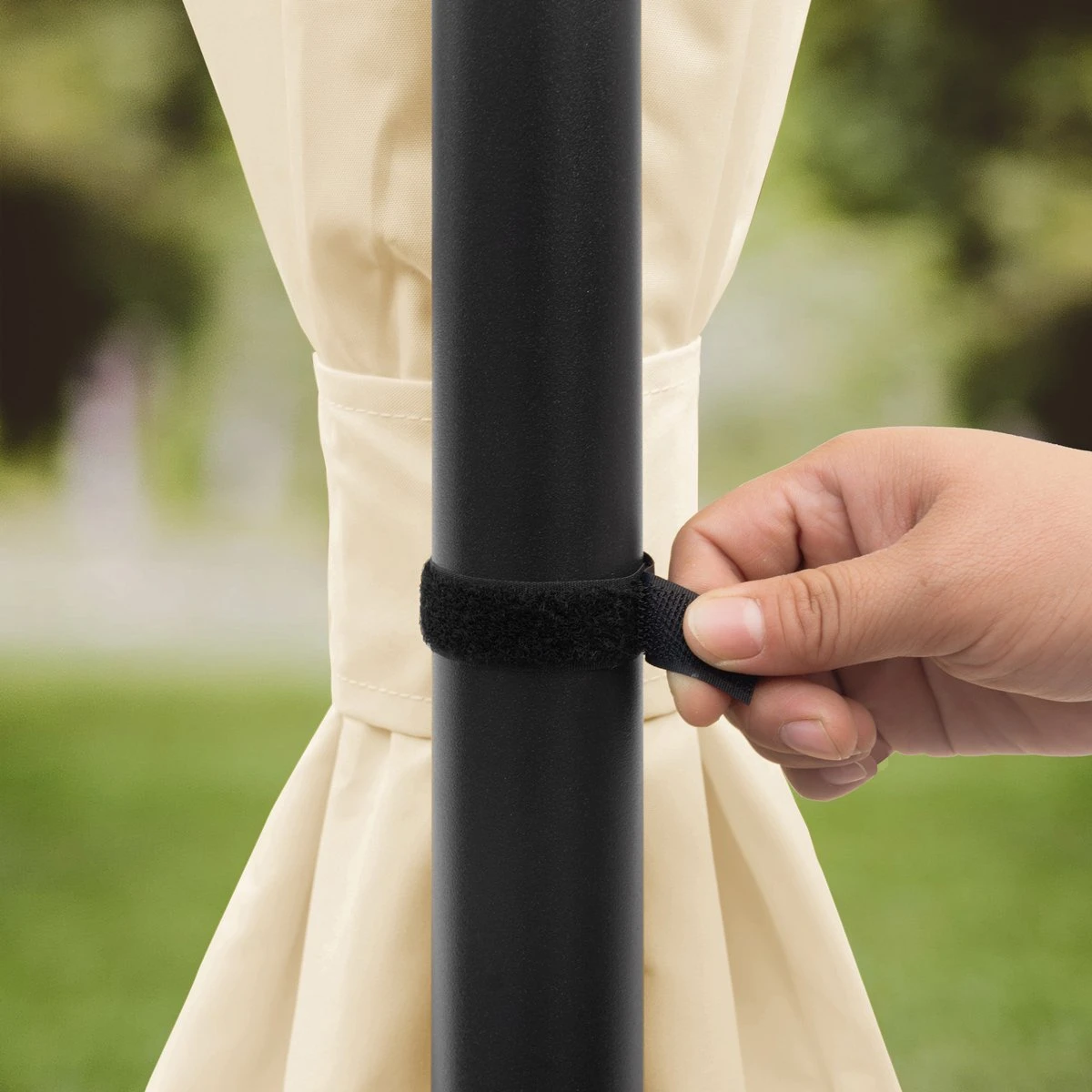 Tuinpaviljoen 3x3 M Waterdicht Paviljoen Met 4 Zijwanden Tuintent Ca. 180 G/m² Dakzeil In Crème Partytent 6 Tuinpaviljoen 3x3 M Waterdicht Paviljoen Met 4 Zijwanden Tuintent Ca. 180 G/m² Dakzeil In Crème Partytent - Afbeelding 6