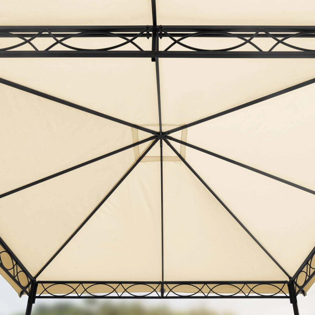 Tuinpaviljoen 3x3 M Waterdicht Paviljoen Met 4 Zijwanden Tuintent Ca. 180 G/m² Dakzeil In Crème Partytent 8 Tuinpaviljoen 3x3 M Waterdicht Paviljoen Met 4 Zijwanden Tuintent Ca. 180 G/m² Dakzeil In Crème Partytent - Afbeelding 8