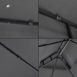 Paviljoen Lanciano Partytent 4x3x2,65 Cm Donkergrijs 9 Paviljoen Lanciano Partytent 4x3x2,65 Cm Donkergrijs -Optimaal Tuinmeubel Winkel 1200x1200 576