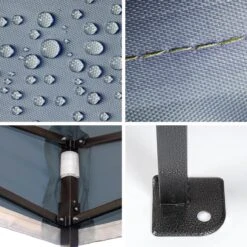 LifeGoods Partytent - 3x3 M - Easy Up - Opvouwbaar - Waterdicht - Draagtas Met Wieltjes - Donkerblauw -Optimaal Tuinmeubel Winkel 1200x1200 604